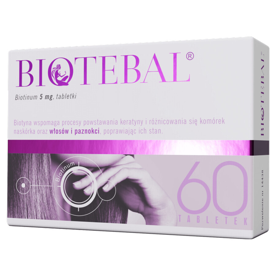 Boutique Biotebal 5mg, 60 comprimés Biotebal 5mg, 60 comprimés