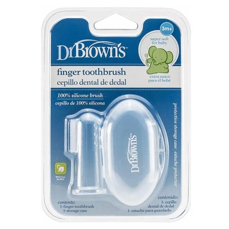 Dr. Brown's Silicone Toothbrush for Teeth and Gum Massage, 1 pc