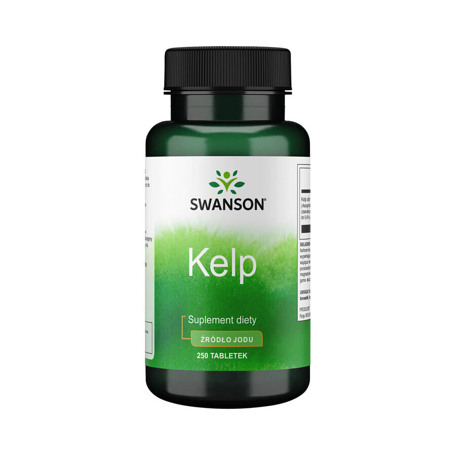 Boutique Swanson Kelp, 250 comprimés Swanson Kelp, 250 comprimés
