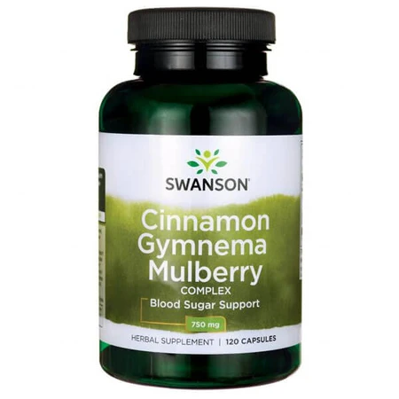 Swanson Cinnamon Gymnema Mulberry Complex, Cinnamon, Gymnema & Mulberry, 120 Capsules