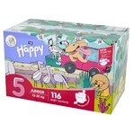 Bella Baby Happy, couches, taille 5 Junior, 12-25 kg, 116 pcs Bella Baby Happy, couches, taille 5 Junior, 12-25 kg, 116 pcs