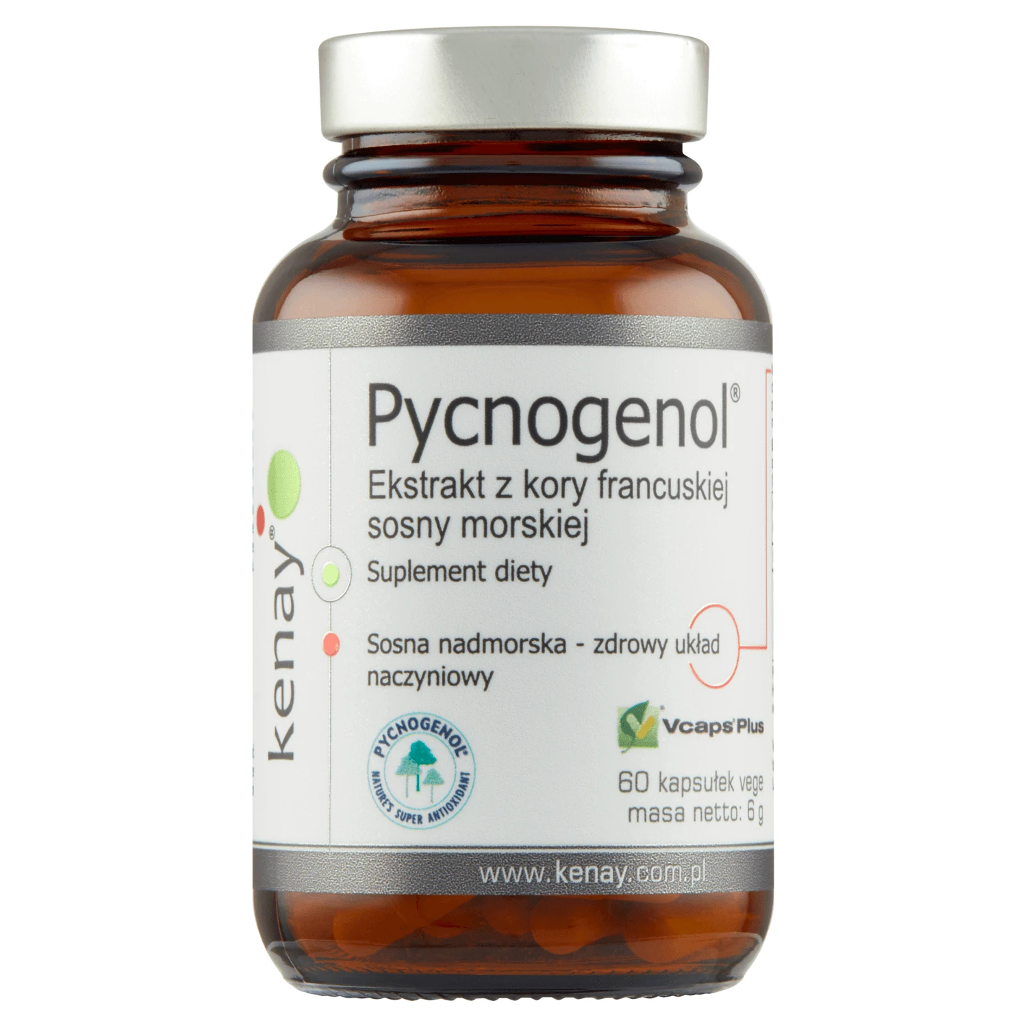Kenay Pycnogenol, French Maritime Pine Bark Extract, 60 Veggie…