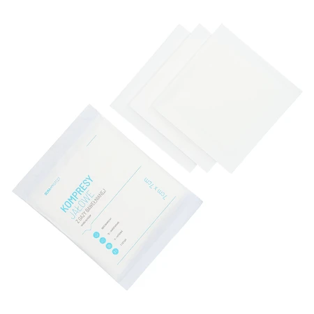 SEMA Protect, sterile gauze pads, 17 threads, 12 layers, 7 cm x 7 cm, 3 pieces