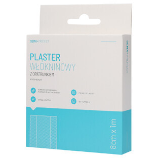 SEMA Protect, non-woven plaster bandage, 8 cm x 1 m, 1 pc