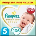 Pampers Premium Care, pañales, talla 5, 11-16 kg, 136 unidades Pampers Premium Care, pañales, talla 5, 11-16 kg, 136 unidades