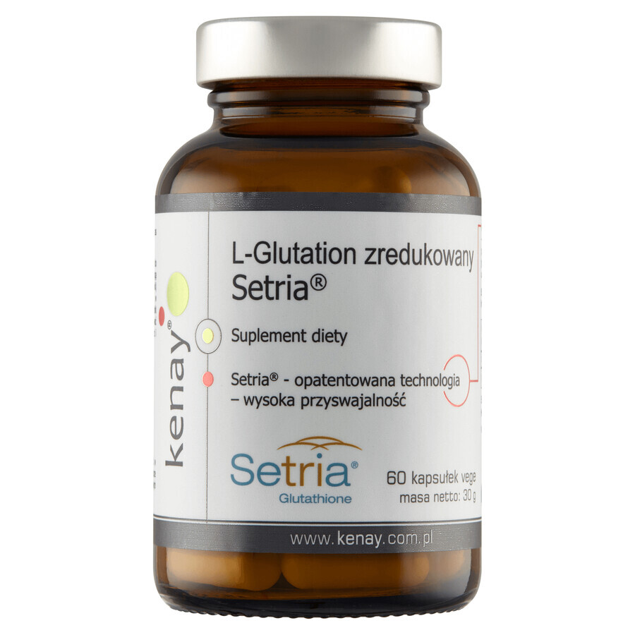 Boutique Kenay L-Glutathione Reduced Setria, 60 gélules végétales Kenay L-Glutathione Reduced Setria, 60 gélules végétales