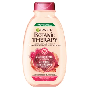 Garnier Botanic Therapy, champú fortalecedor del cabello, aceite de ricino y almendras, 400 ml