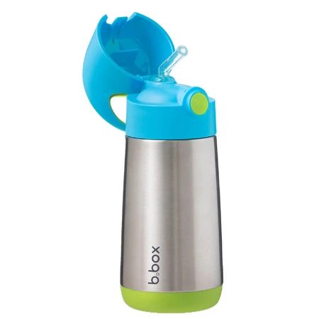 B.Box, thermal feeding bottle with straw, feeding bottle, Ocean Breeze, from 12 months, 350 ml
