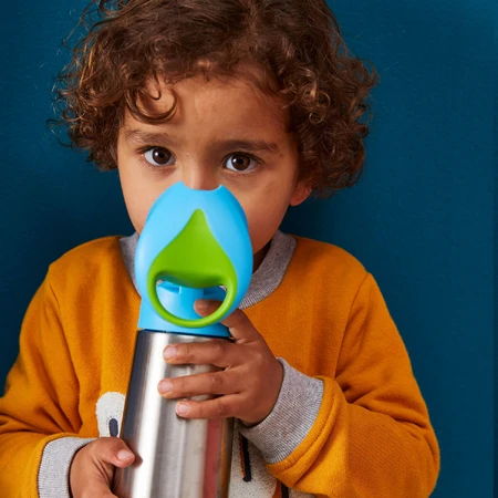 B.Box, thermal feeding bottle with straw, feeding bottle, Ocean Breeze, from 12 months, 350 ml
