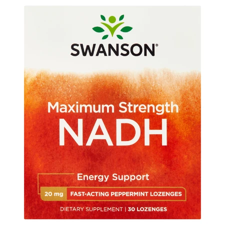 Swanson Maxiumum Strength NADH, Minzgeschmack, 30 Lutschtabletten