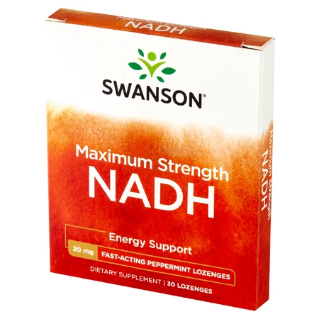 Swanson Maxiumum Strength NADH, Minzgeschmack, 30 Lutschtabletten
