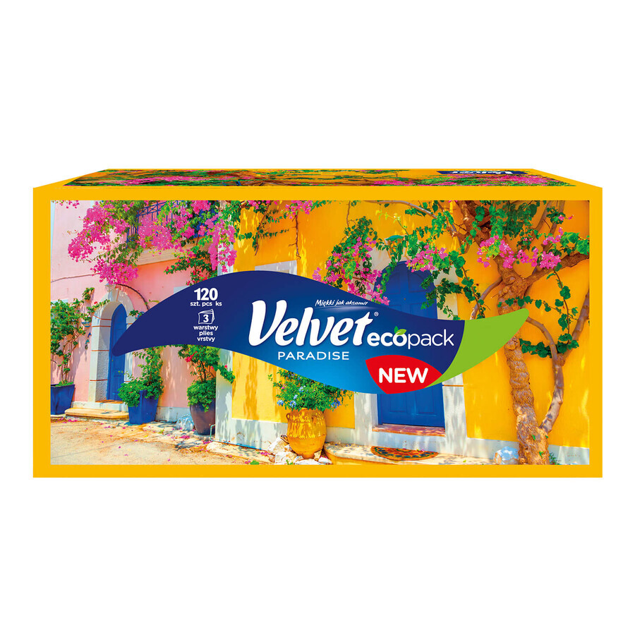 Velvet Paradise, pañuelos, 3 capas, 120 unidades