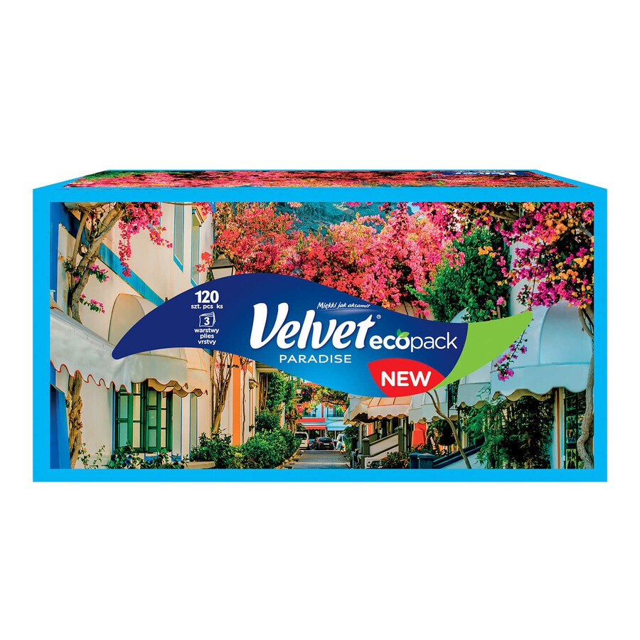 Velvet Paradise, pañuelos, 3 capas, 120 unidades