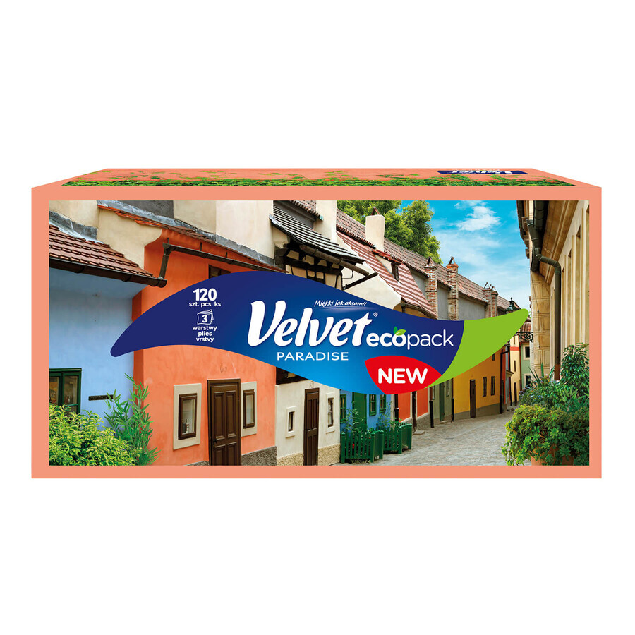 Velvet Paradise, pañuelos, 3 capas, 120 unidades
