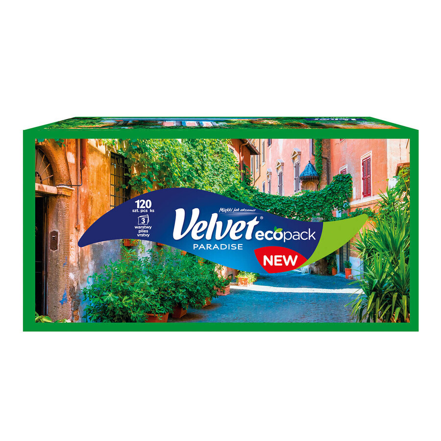 Velvet Paradise, pañuelos, 3 capas, 120 unidades