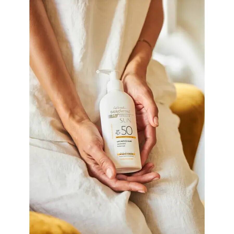 Gerovital H3 Derma+ Zonnemelk met SPF 50, 150 ml, Farmec