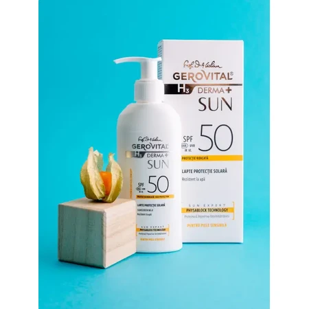 Gerovital H3 Derma+ Zonnemelk met SPF 50, 150 ml, Farmec
