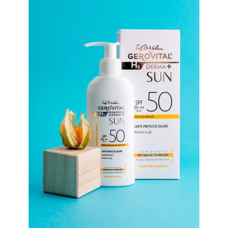 Gerovital H3 Derma+ Zonnemelk met SPF 50, 150 ml, Farmec