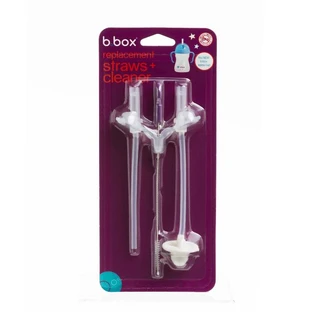 B.Box replacement straw for can, 2 pieces + cleaning brush