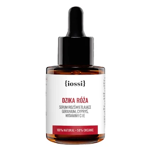 Iossi Wilde Roos, verhelderend serum, geranium, cipres, vitamine C en E, 30 ml