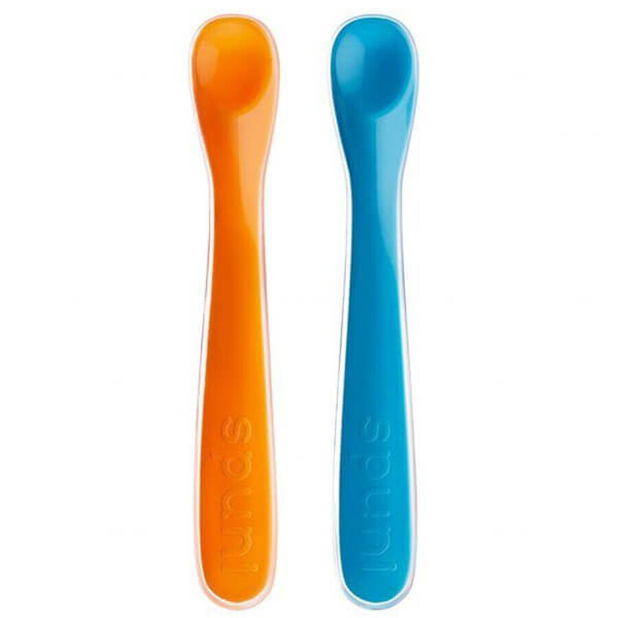 Acquista Spuni, cucchiaio per pappa, livello 2, arancione e turchese, da 8 mesi, 2 pezzi Spuni, cucchiaio per pappa, livello 2, arancione e turchese, da 8 mesi, 2 pezzi