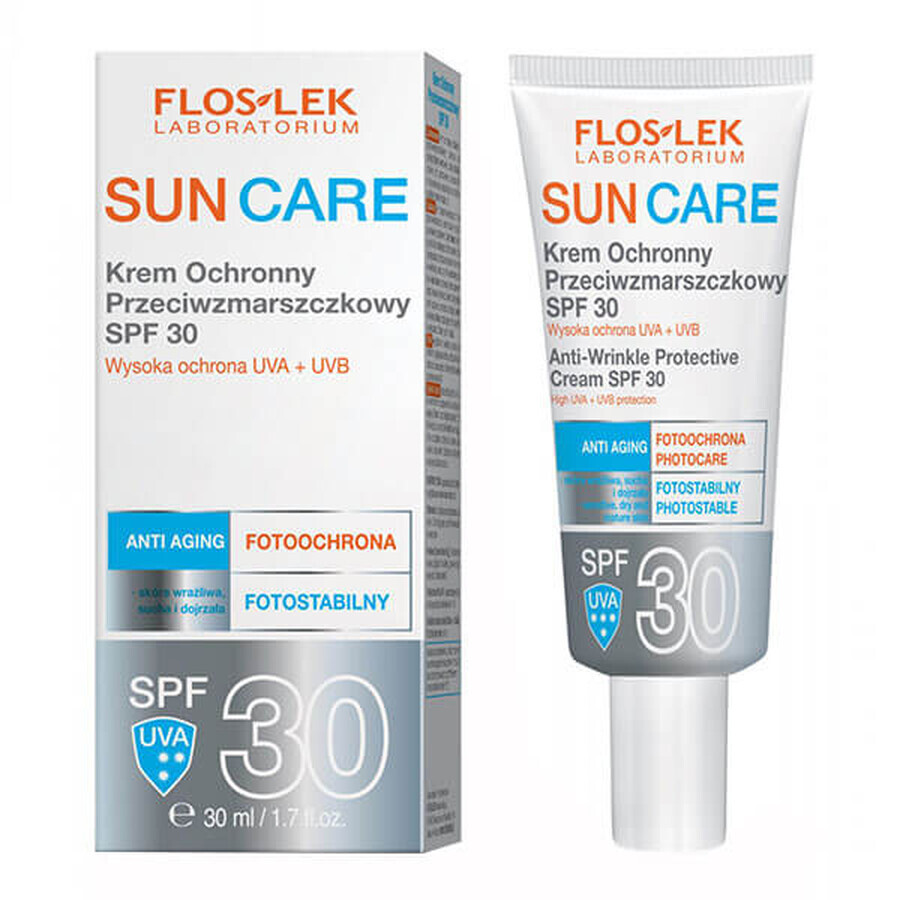 Buy Flos-Lek Sun Care, anti-wrinkle protective cream, SPF 30, 30 ml Flos-Lek Sun Care, anti-wrinkle protective cream, SPF 30, 30 ml