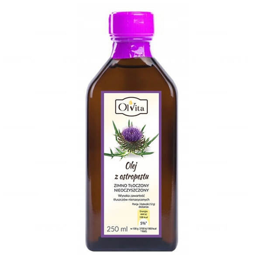 Acquista OlVita, olio di cardo spremuto a freddo, non purificato, 250 ml OlVita, olio di cardo spremuto a freddo, non purificato, 250 ml