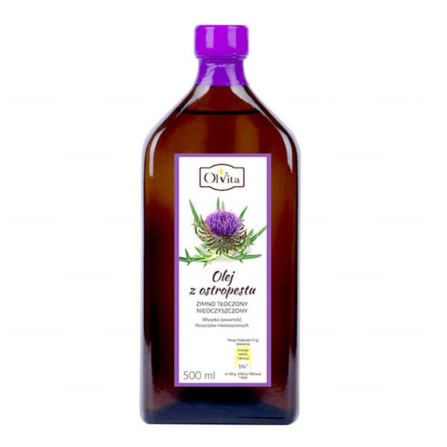 Cumpără OlVita Ulei de ciulin presat la rece, nepurificat, 500 ml OlVita Ulei de ciulin presat la rece, nepurificat, 500 ml