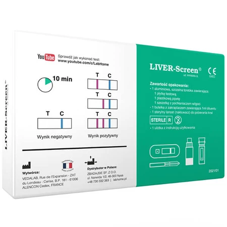 Liver-Screen test, un test pour évaluer l'état physiologique du foie, 1 pc