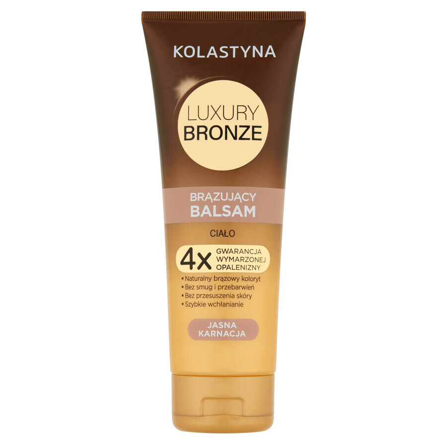 Cumpără Kolastyna Luxury Bronze, loțiune bronzantă pentru corp, ten deschis, 200 ml Kolastyna Luxury Bronze, loțiune bronzantă pentru corp, ten deschis, 200 ml
