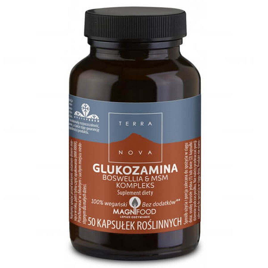 Glucosamin, Boswellia &amp; MSM-Komplex, 50 pflanzliche Kapseln