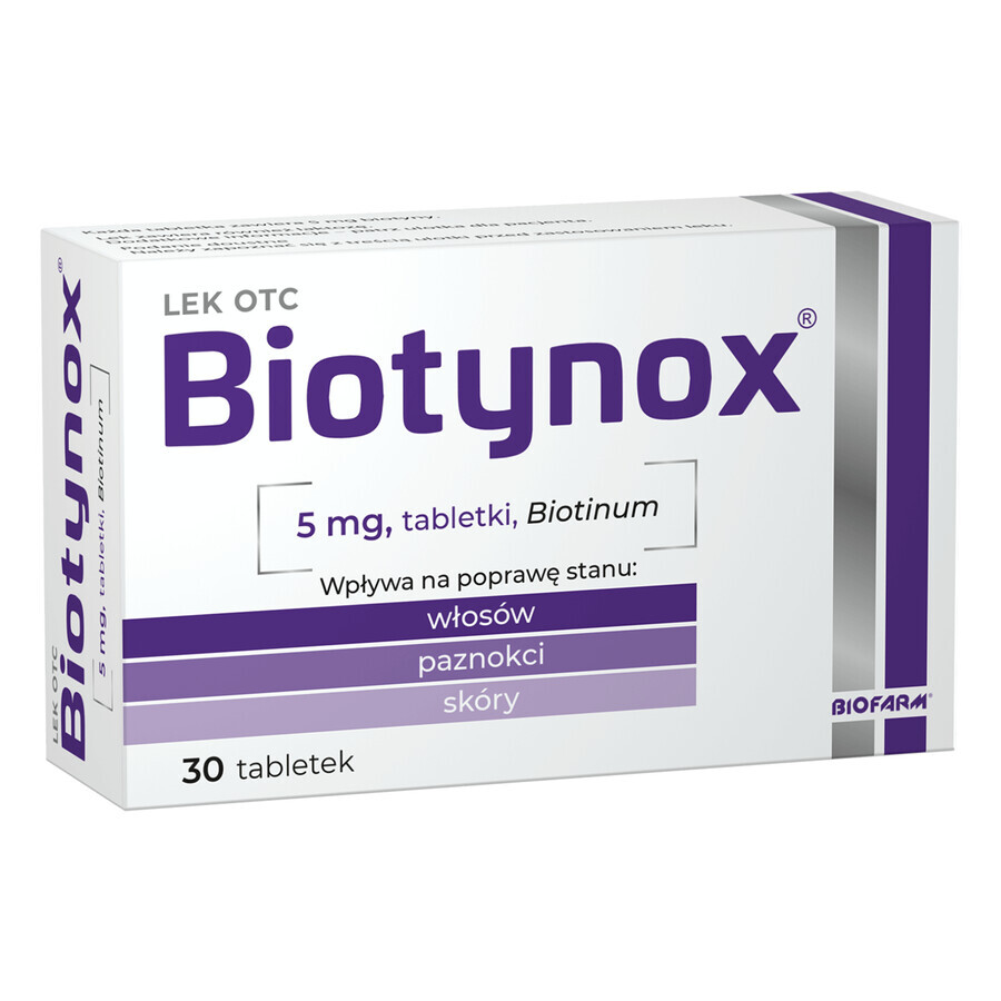 Biotinox 5 mg, 30 comprimate