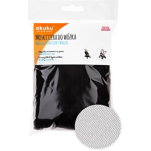 Ackuku Universal Mosquito Net for Stroller Black 1pc