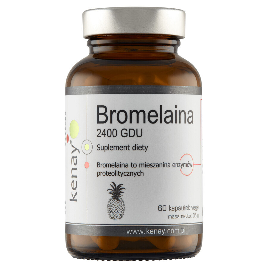 Shop Kenay Bromelain 2400 GDU, 60 Kapseln Kenay Bromelain 2400 GDU, 60 Kapseln