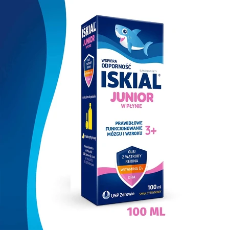 Iskial Junior líquido, mayores de 3 años, sabor limón, 100 ml