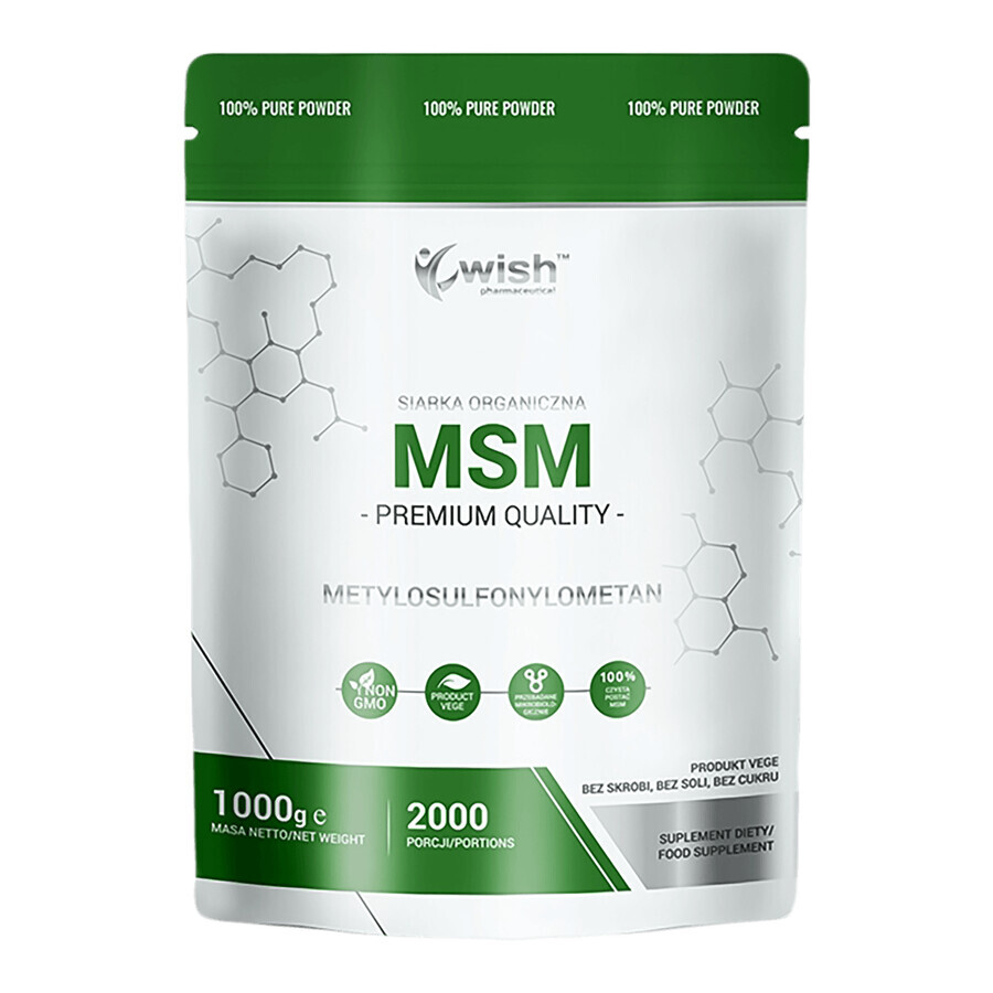 Comprar Wish MSM, azufre orgánico, 1000 g Wish MSM, azufre orgánico, 1000 g