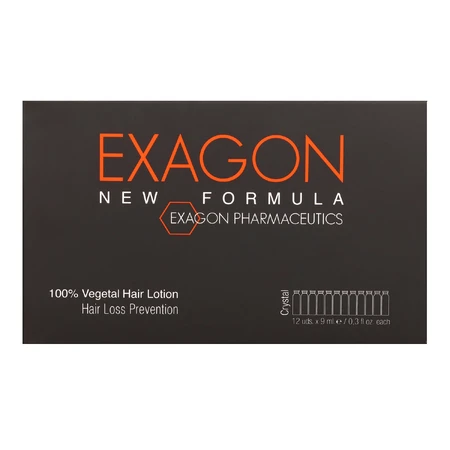 Exagon New Formula, behandeling tegen haaruitval, ampullen, 12 x 9 ml