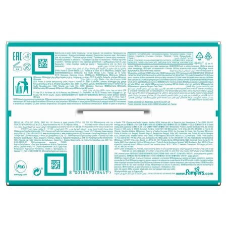 Pampers Fresh Clean, Feuchttücher, 12 x 52 Stück
