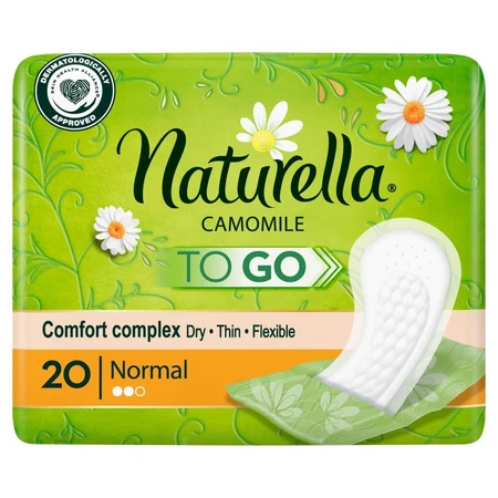 Naturella To Go, sanitary pads, chamomile, Plus, 20 pcs