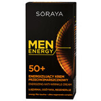 Soraya Men Energy, crema energizante antiarrugas 50+, 50 ml