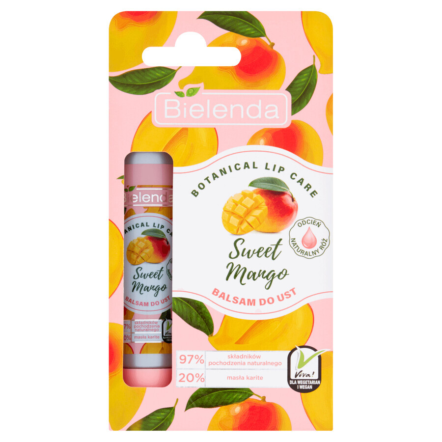 Comprar Bielenda Botanical Lip Care, Bálsamo labial de mango dulce, tono rosa natural, 10 g Bielenda Botanical Lip Care, Bálsamo labial de mango dulce, tono rosa natural, 10 g