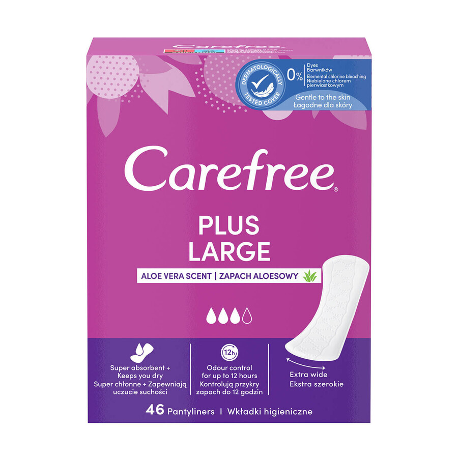 Acquista Carefree assorbenti igienici, plus large, profumo di aloe vera, 46 pz. Carefree assorbenti igienici, plus large, profumo di aloe vera, 46 pz.