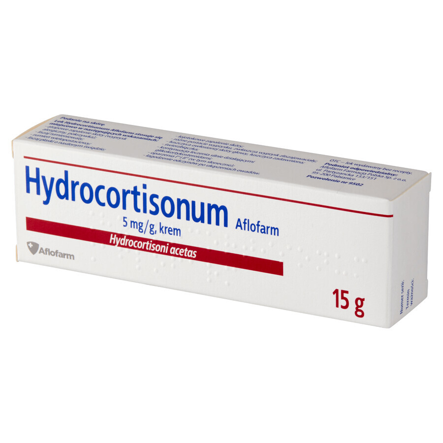 Hydrocortisone Aflofarm 5 mg/g, cream, 15 g