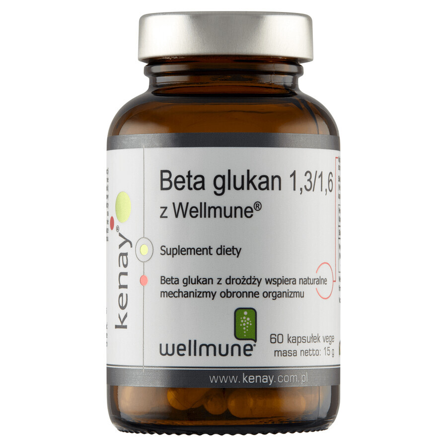 Buy Kenay Beta Glucan 1.3/ 1.6 with Wellmune, 60 vegetable capsules Kenay Beta Glucan 1.3/ 1.6 with Wellmune, 60 vegetable capsules