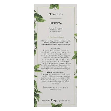 SEMA Herba Brennnessel Fix, 1,5 g x 30 Portionsbeutel