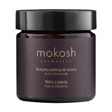 Mokosh, facial scrub, rose and blueberry, 60 ml