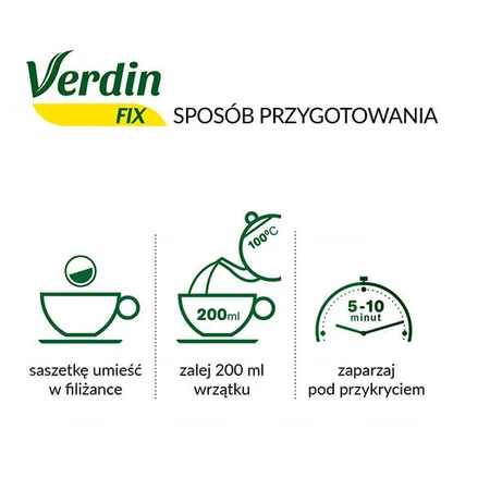 Verdin Fix con té verde, 20 sobres