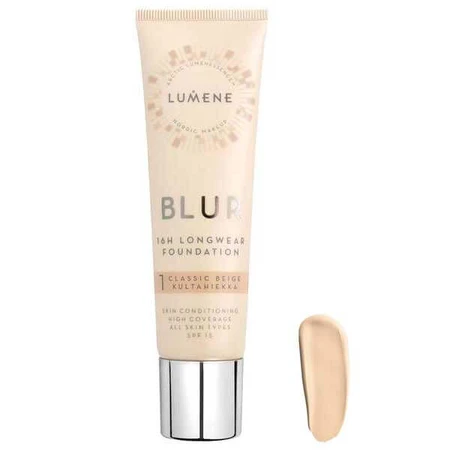 Lumene Blur, Smoothing Foundation, No. 1, Classic Beige, 30 ml