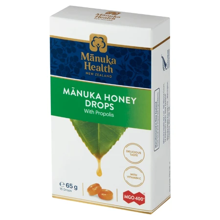 Manuka Health snoepjes met Manuka honing MGO 400+, propolis en vitamine C, 15 stuks
