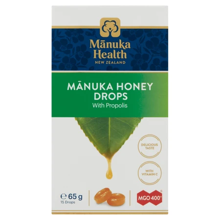 Manuka Health snoepjes met Manuka honing MGO 400+, propolis en vitamine C, 15 stuks